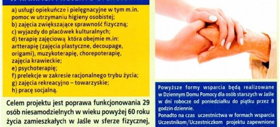 MOPS w Jaśle zaprasza do udziału w projekcie „Akademia Pełni Życia”